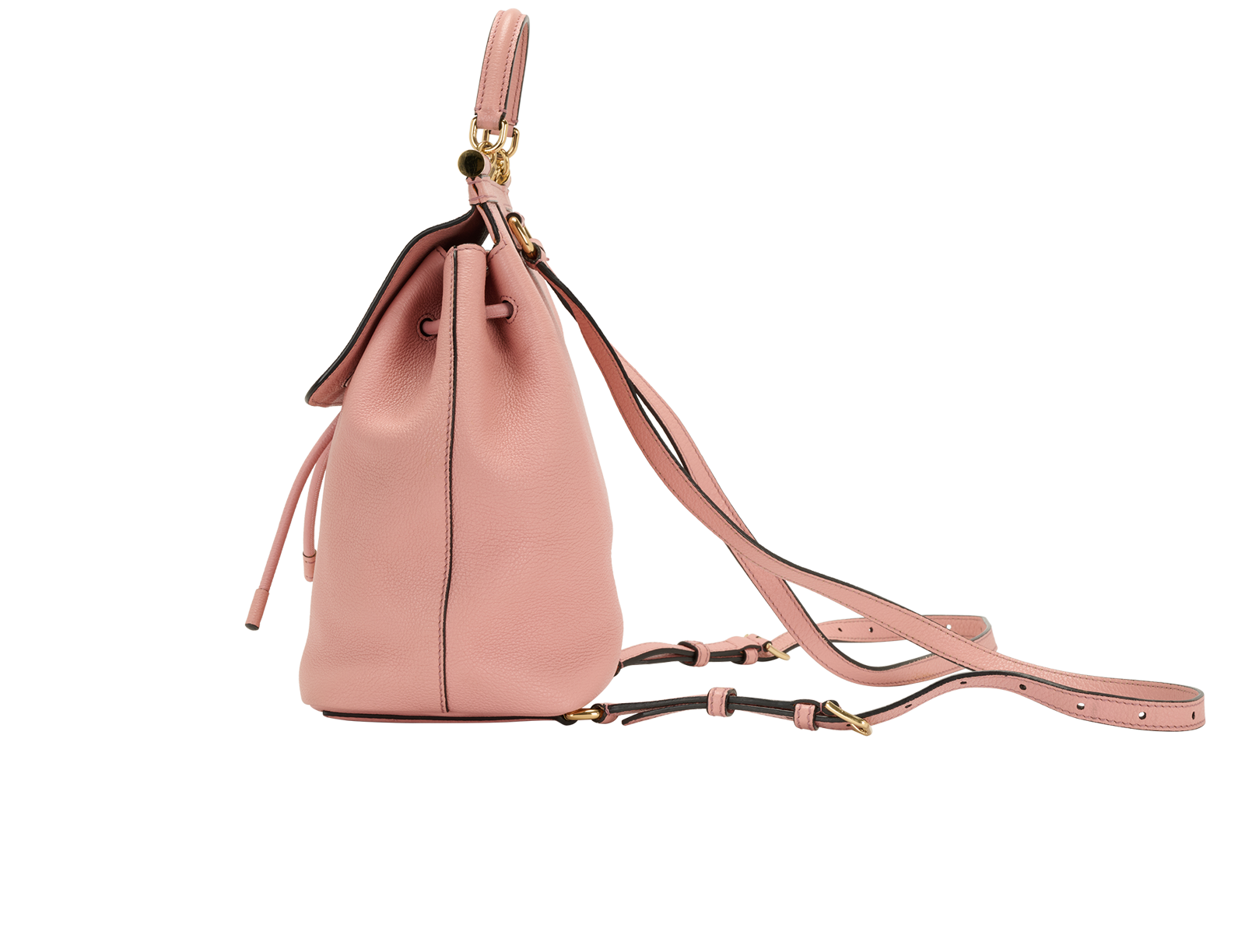 Sicily Backpack, &pound;375, Handbags, Pink, Leather, Bottom view